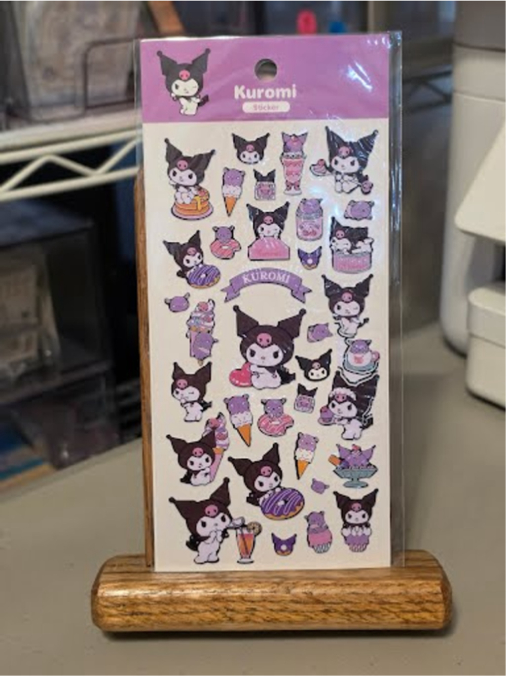 #KUR-2448 Kuromi Laser Sticker Sheet